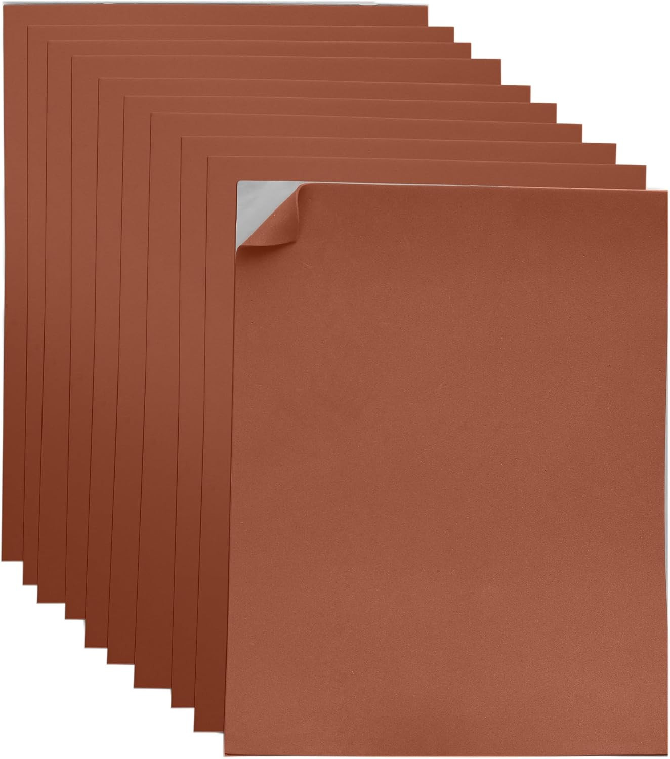 Adhesive Brown EVA Foam Sheets for Crafts, 9" X 12", 2Mm Thickness – Sticky Back