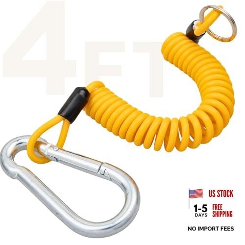 4ft Breakaway Trailer Cable Trailer Brake Safety Cable Heavy Duty 4 Foot (x1)