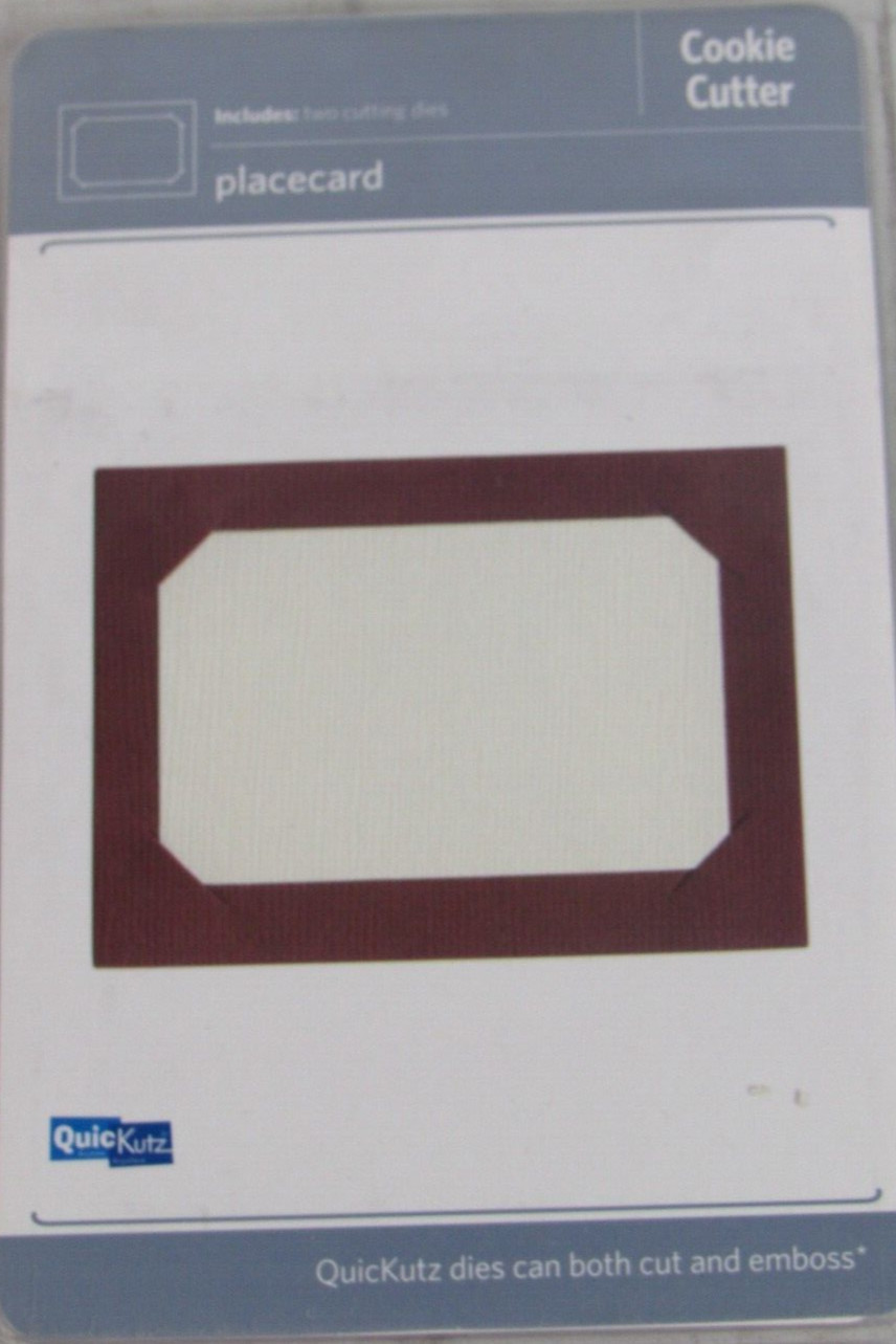 QuicKutz Placecard, Cookie Cutter Dies, 2 Cutting Dies, CC-SHAPE-048-2
