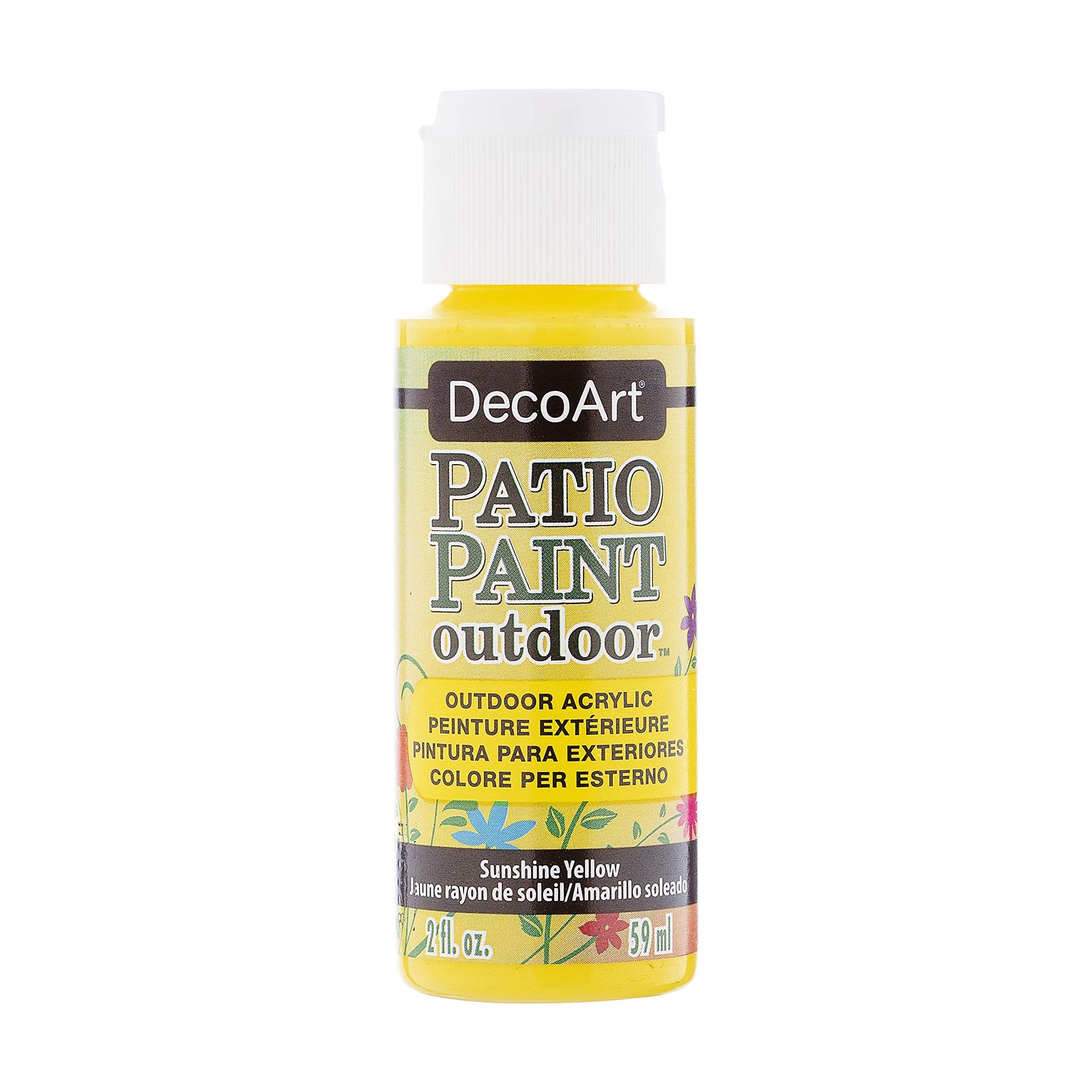DecoArt Patio Paint 2-Ounce Sunshine 2 Fl Oz (Pack of 1), Yellow