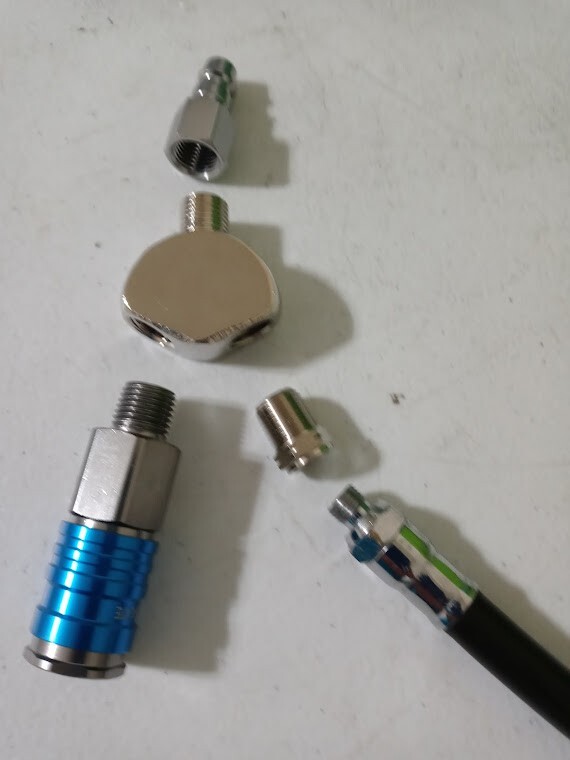 Hookah Diving BCD wye connection adapter kit By Gator Gill LLC