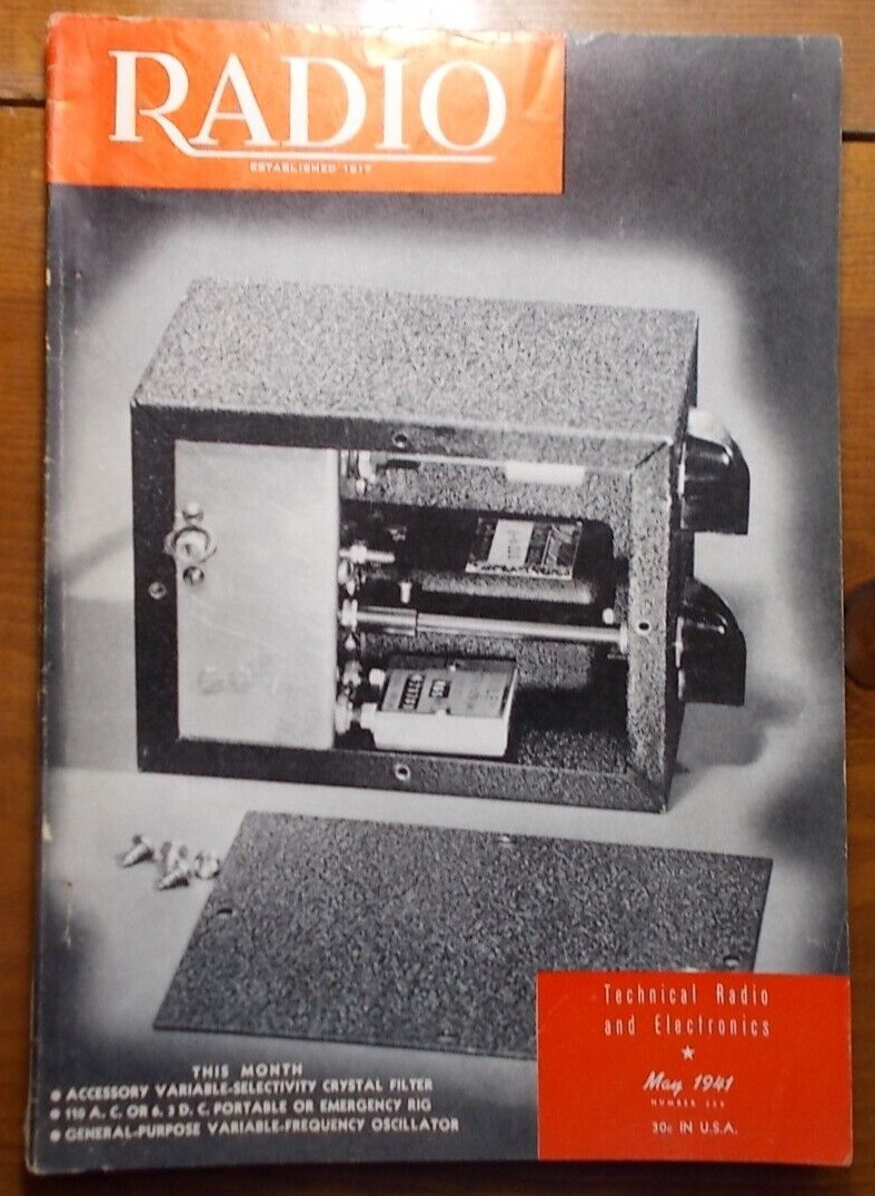 Radio MAGAZINE (1941-MAY) EPIC HAM RADIO ADVERTISING!! TUBES++ information+!!!