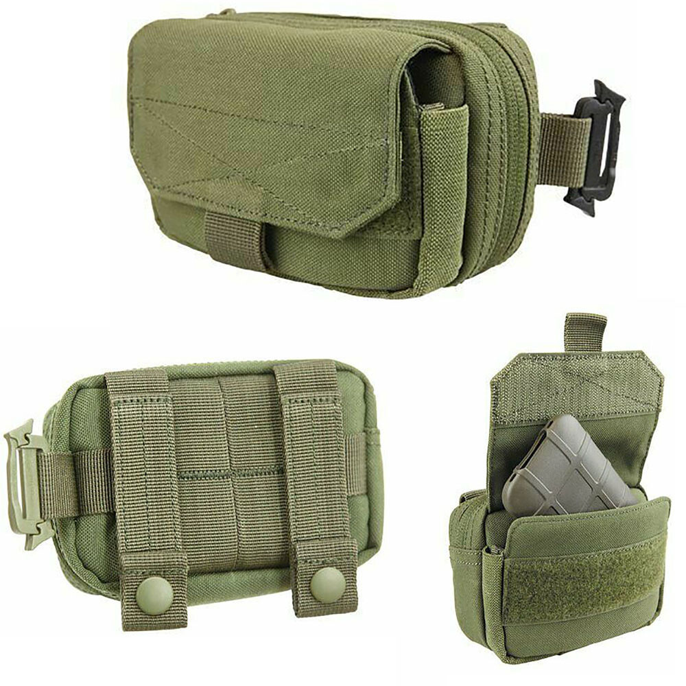 MOLLE Digi Pouch Camera GPS Cell Phone Digital Gear Case - OD GREEN