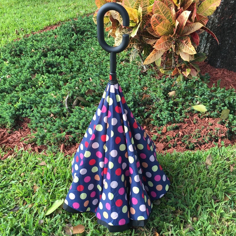 C-Handle Inverted Inside-Out/Upside Down/Reverse Opening Umbrella 20% Off