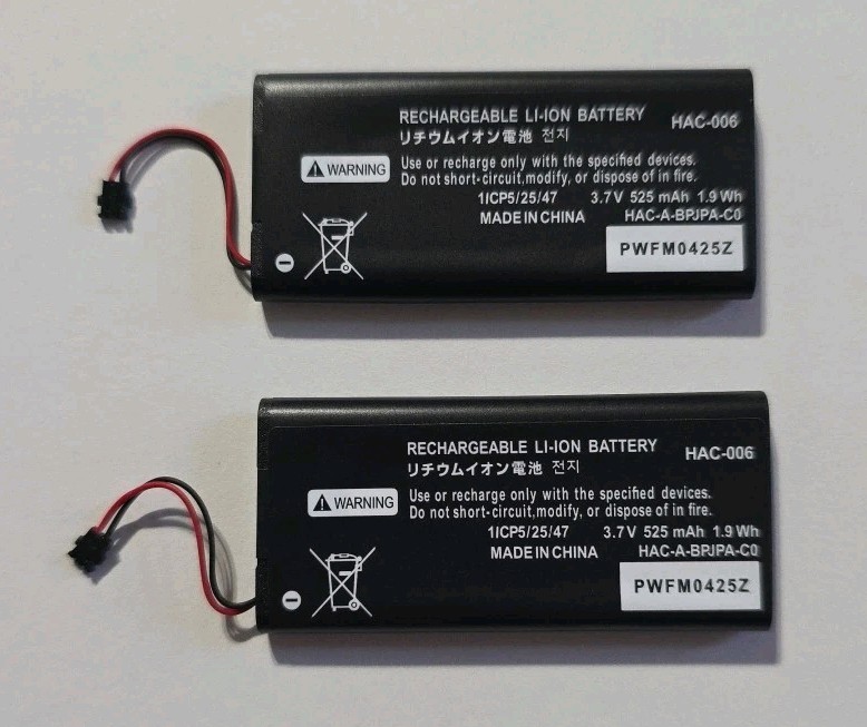 2 x Replacement Battery 525mAh For Nintendo Switch Joy-Con HAC-006 Left Right @
