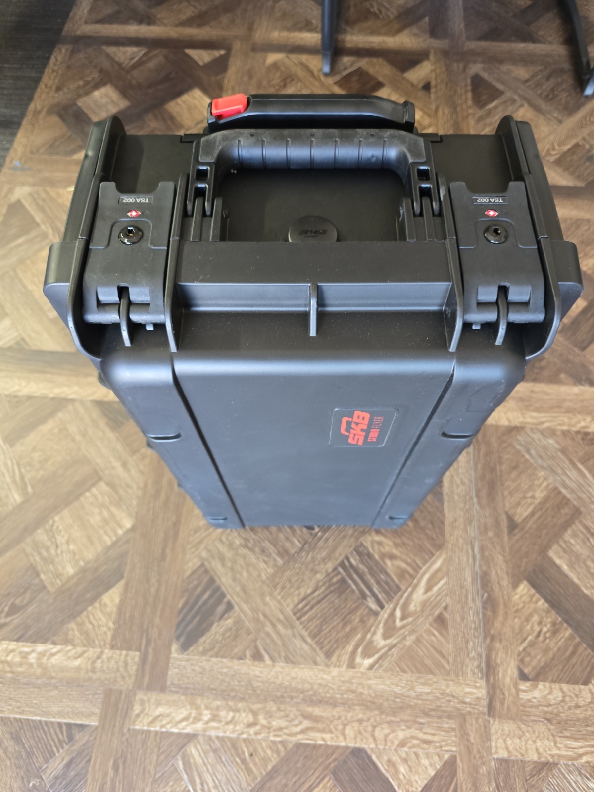 SKB Injection-Molded 2U ISeries Studio Flyer Rack Case Handle Wheels