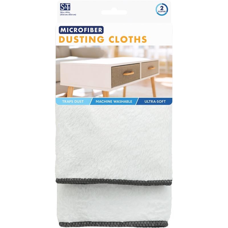 Schroeder & Tremayne Microfiber Cleaning Cloth 12 " W X 16 " L 2 pk (4-Pack)