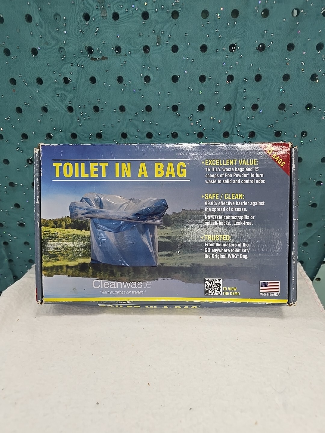 Cleanwaste Toilet in a Bag - 15 Count NEW, Made In USA