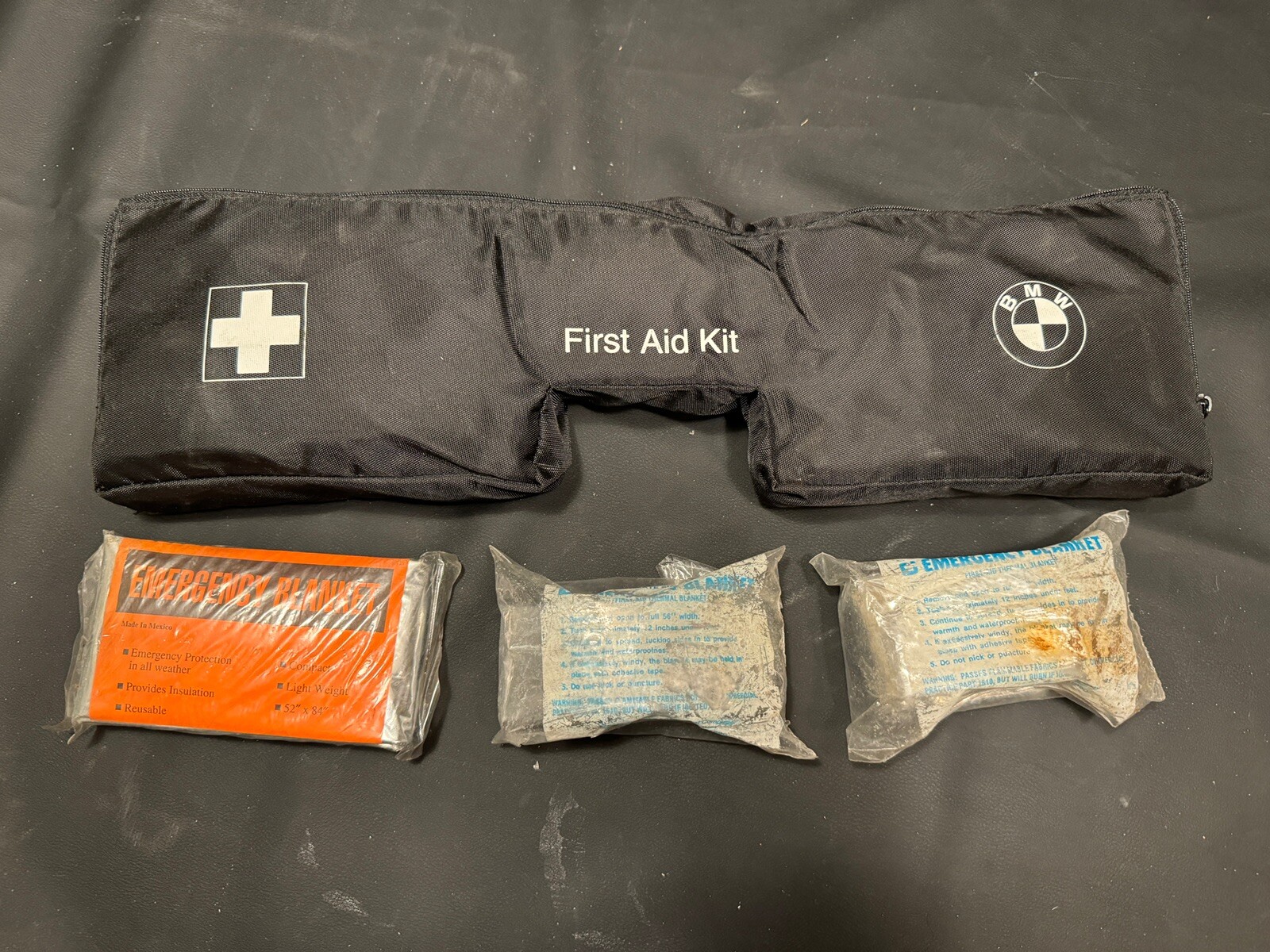 BMW First Aid Kit E60 Bag Emergency Blanket Genuine OEM 5 Series