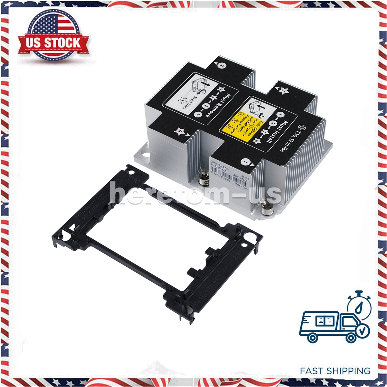 879468-001 879342-001 879343-001 For HP ML350 GEN10 G10 Heatsink with CPU CLIP