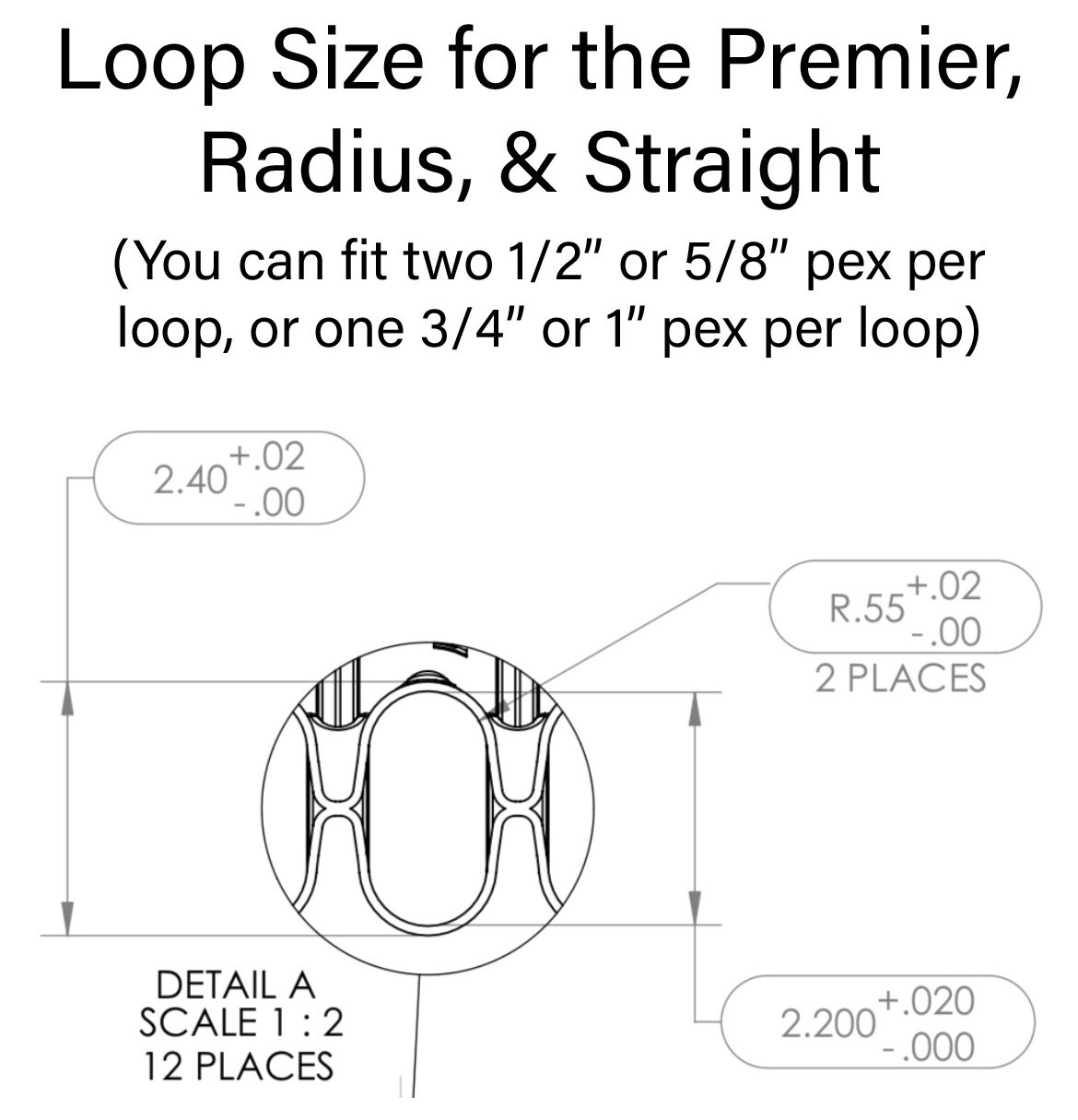 EZ Route Straight 12 Loop Pex Organizer