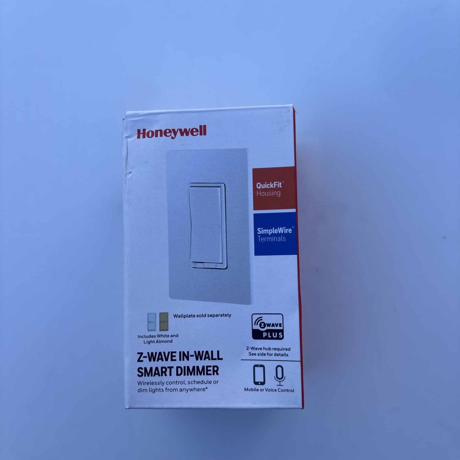 Jasco Honeywell GE Z Wave In-Wall Smart Dimmer ZW3010 White Or Almond New