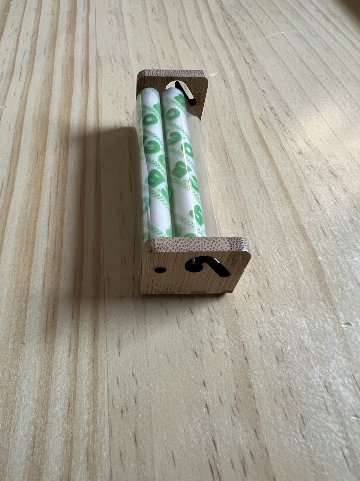 1x OCB BAMBOO 1 1/4 (79mm) Cigarette Rolling Machine Roller