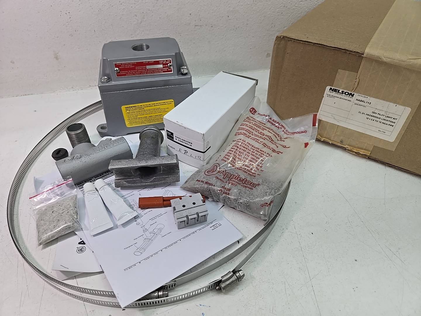 Nelson Hask L1 & L2 Hazardous Explosion Area Heat Tracing End Circuit Light Kit