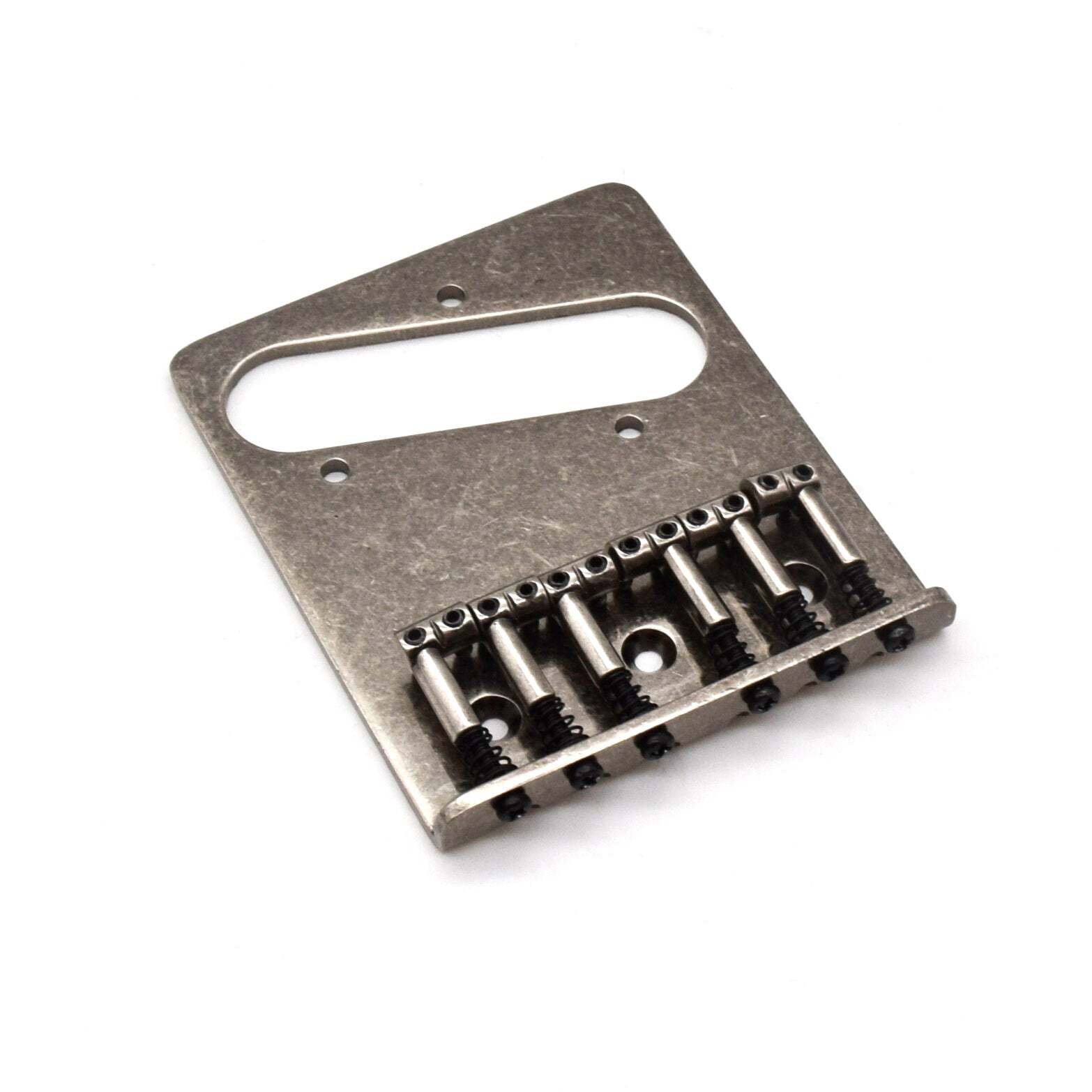 KD By AxLabs Tele Style 6-Saddle Bridge - Antique Silver