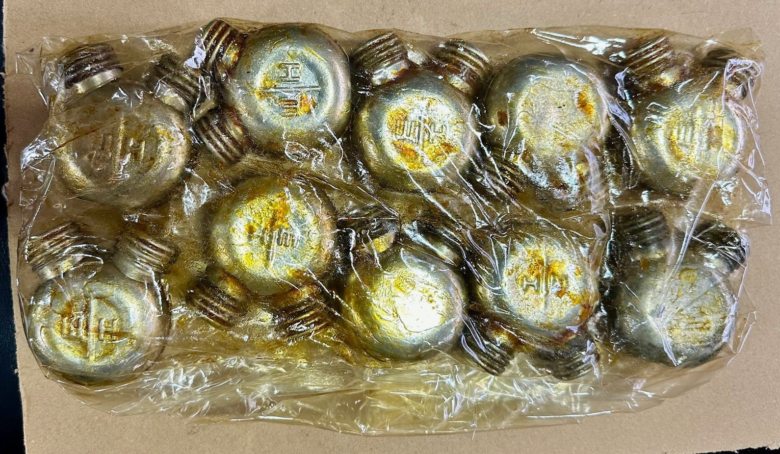 10 Pack - Surplus Romanian Oil Double Spout Oil Bottles - Surplus Used Condition