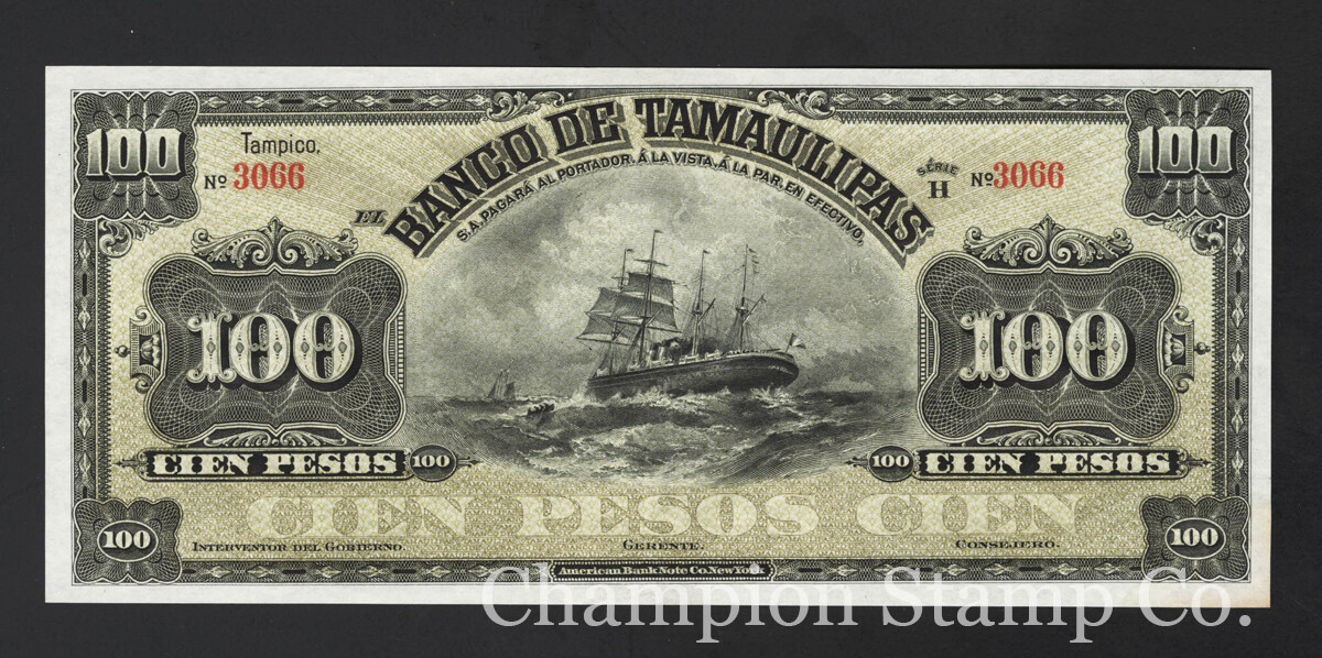 Mexico Remainder Banknote Catalog P S433r