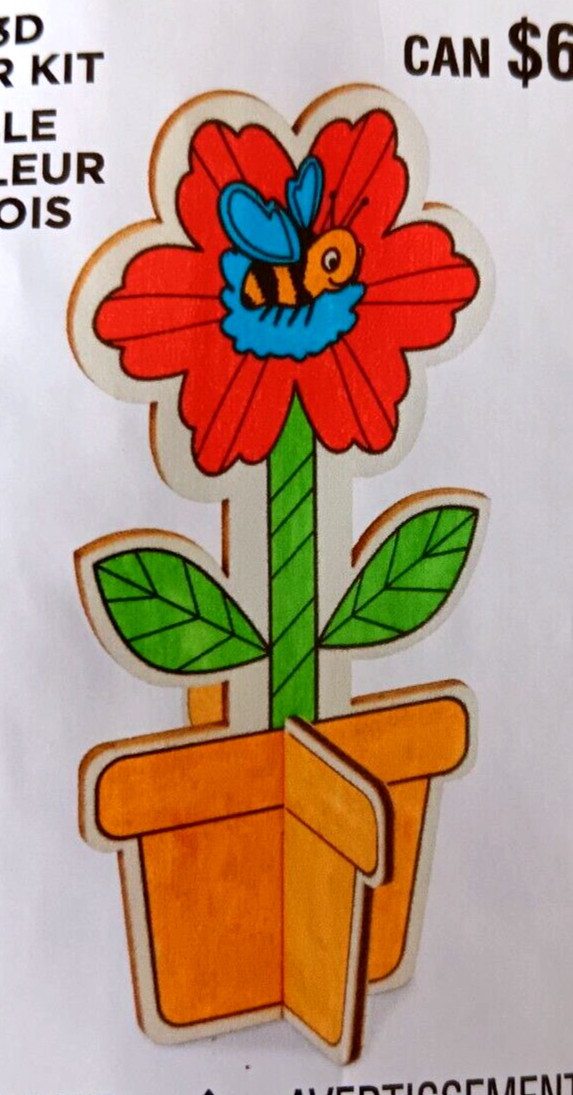 Creatology Bee & Flower 3D Wood Kit Kids Crafts NEW