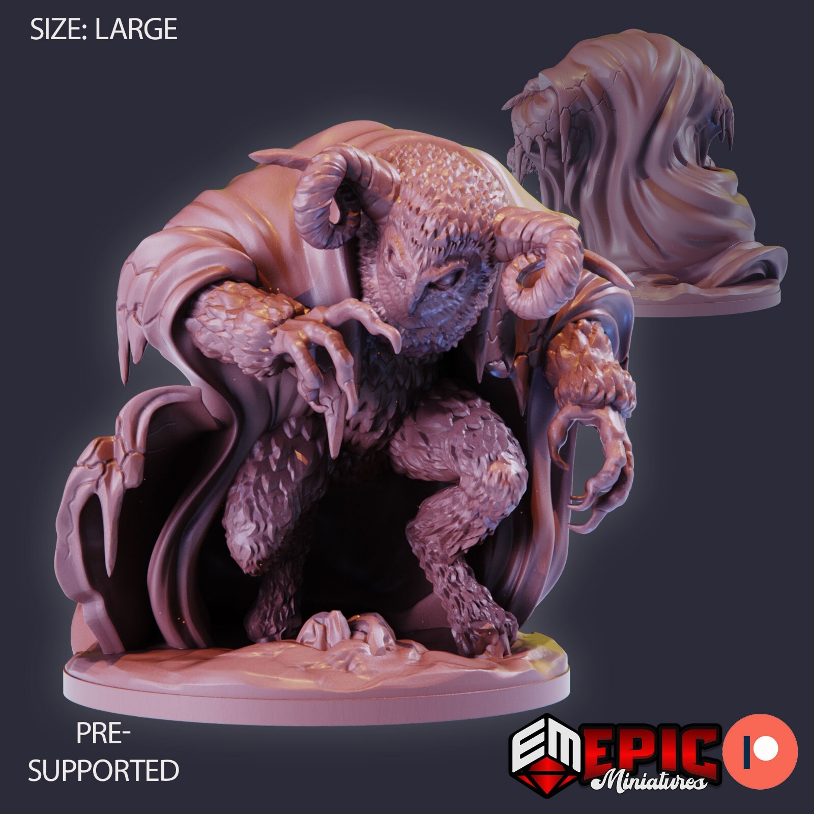 Frost Owlbear A | Epic Miniatures | RPG D&D Pathfinder Wargaming | 25-28mm