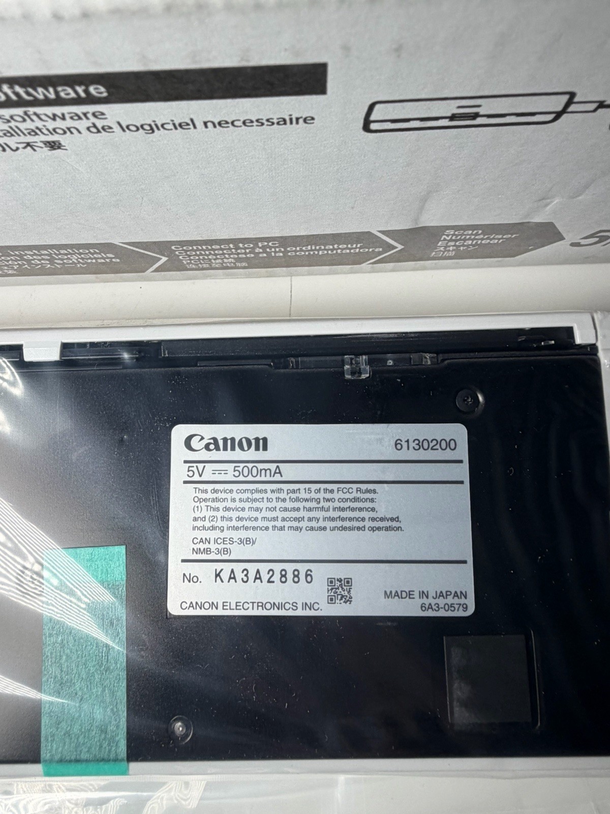 Canon imageFORMULA R10 Portable Duplex Document Scanner