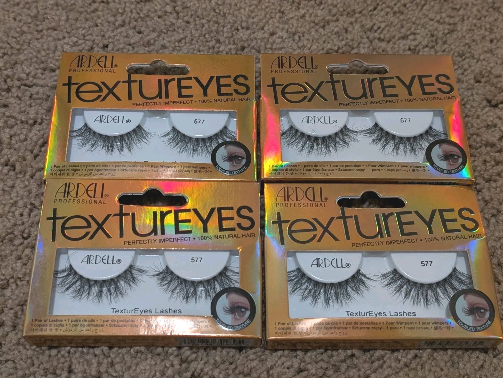 4x Ardell TexturEyes Lashes 577 Eyelashes Item #70489 - 4 Boxes