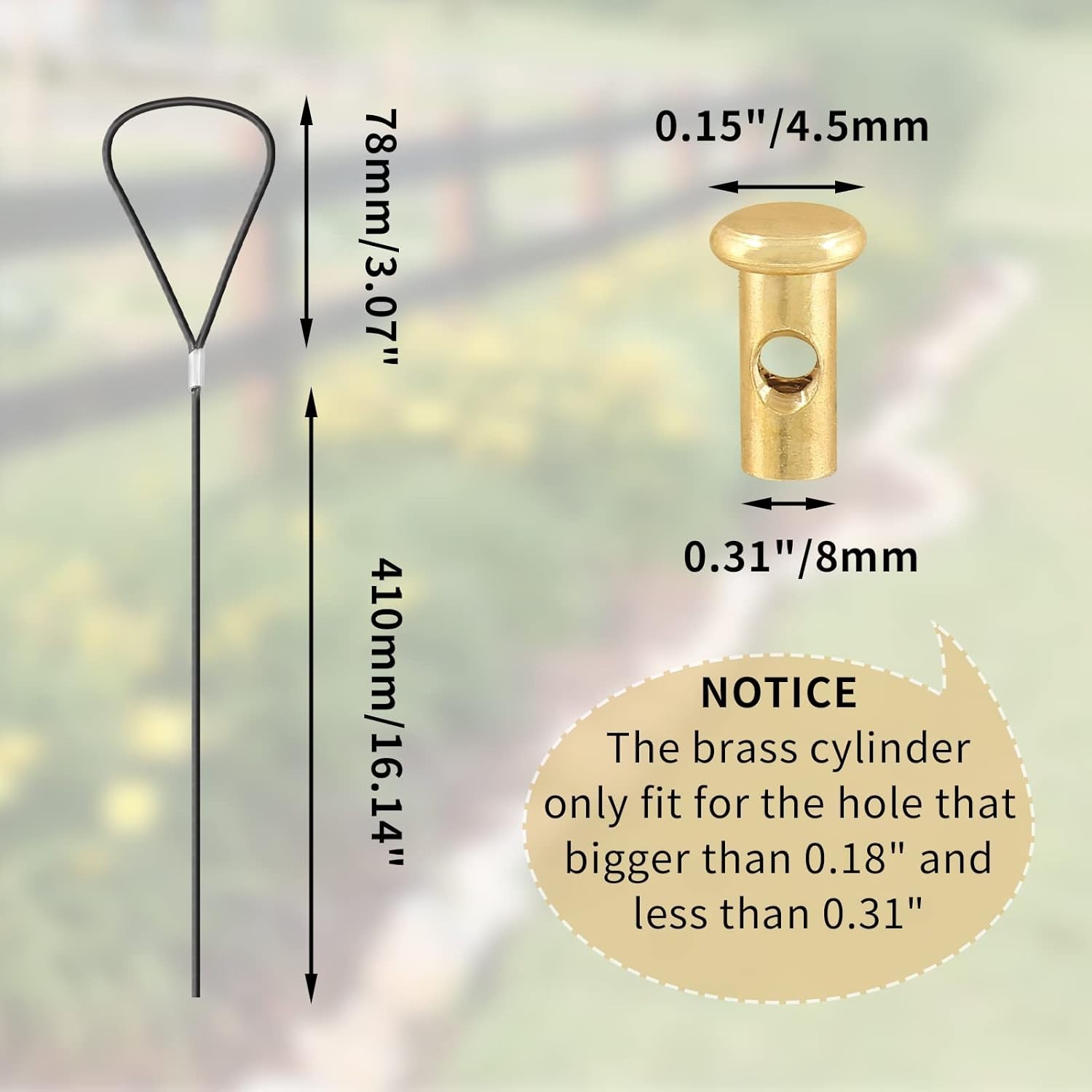 Elegant Black Gate Latch Cable Pull – Adjustable Spring Opener for All Fences