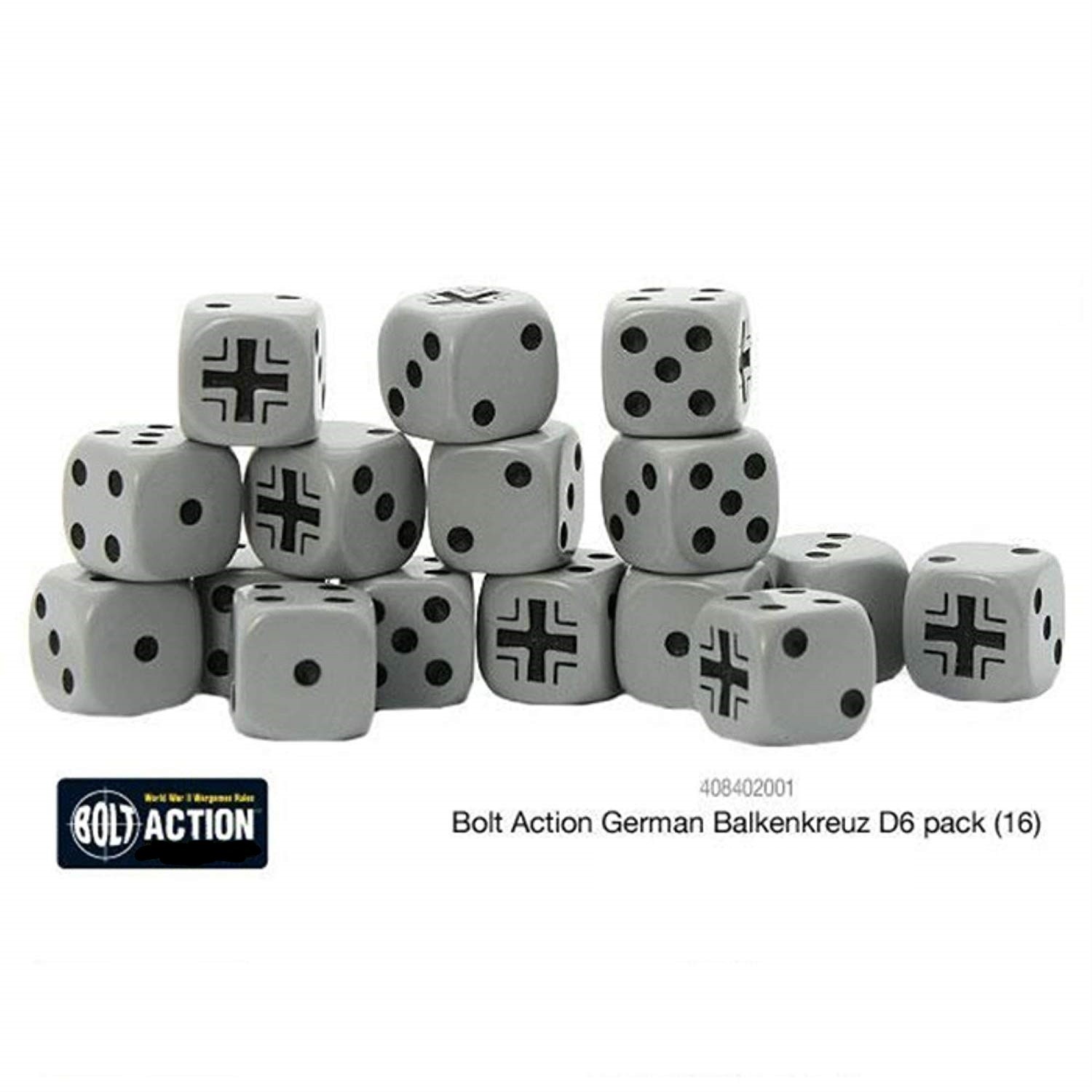 Warlord Games Bolt Action German Balkenkreuz Dice Set 408402001