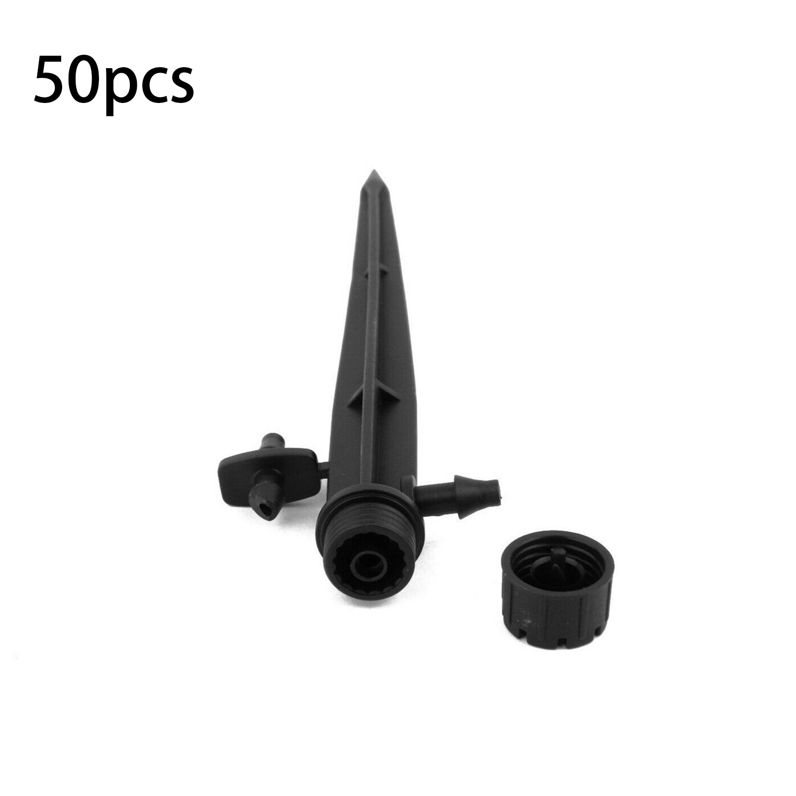 50* Adjustable Water Flow Irrigation Drippers On Stake Emitter Drip Sprinklers