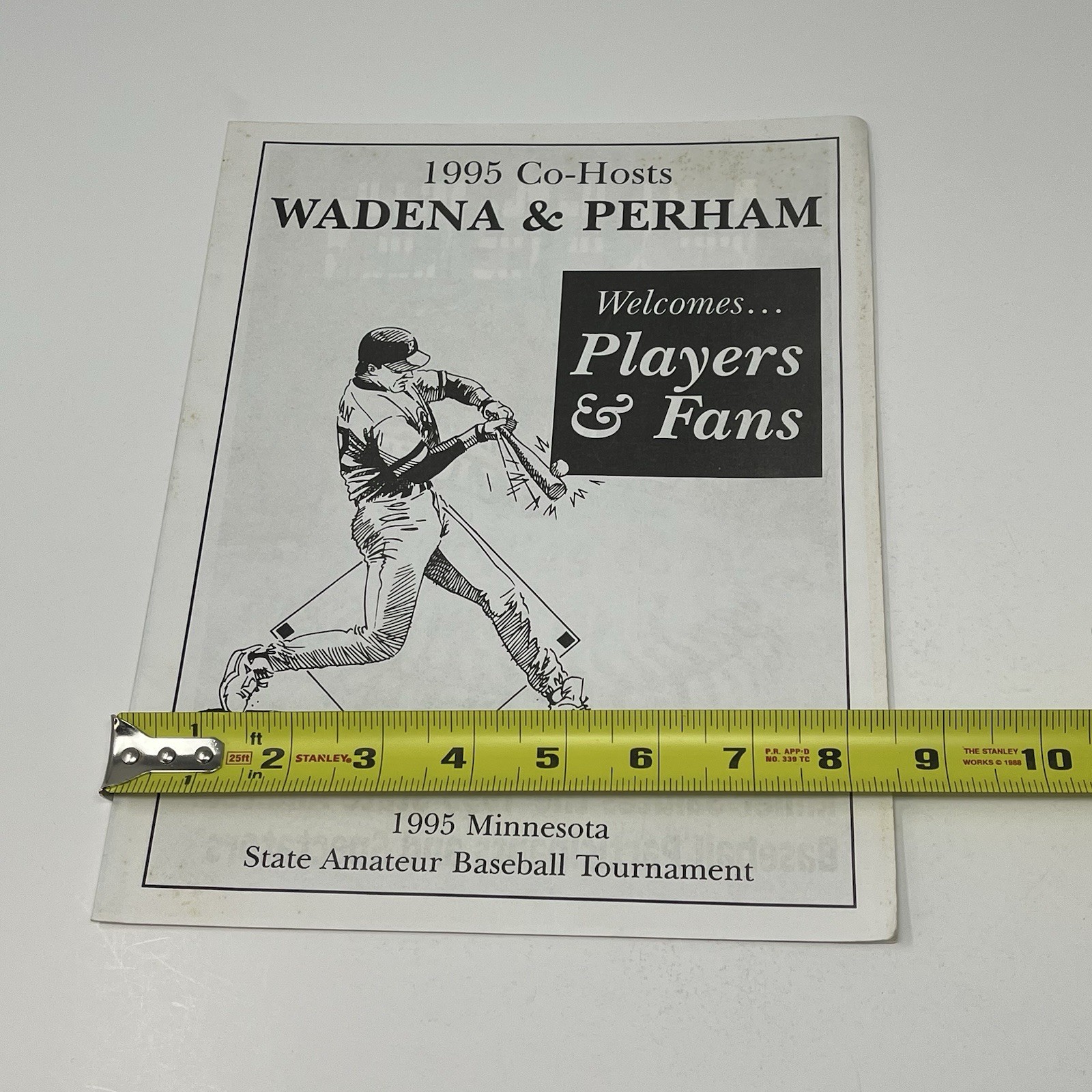1995 Minnesota State Amateur Baseball Tournament Program Roster Bracket