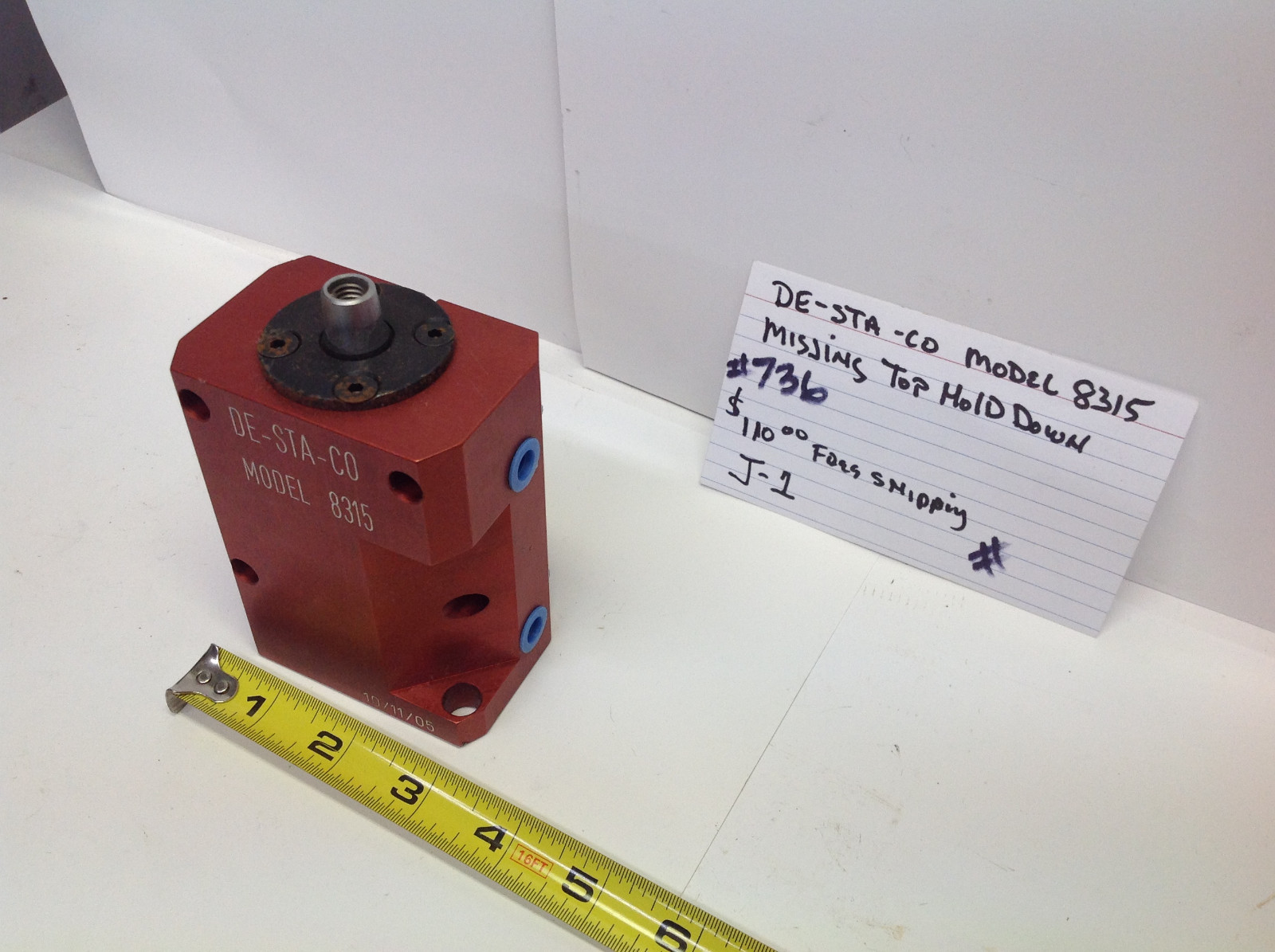 Pnuematic Swing Clamp Model 8315 (#736-J-1)
