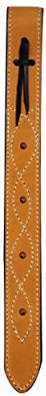 New! 18" long Showman Double Ply LEATHER OFF BILLET w/ Stitching 4 COLORS!