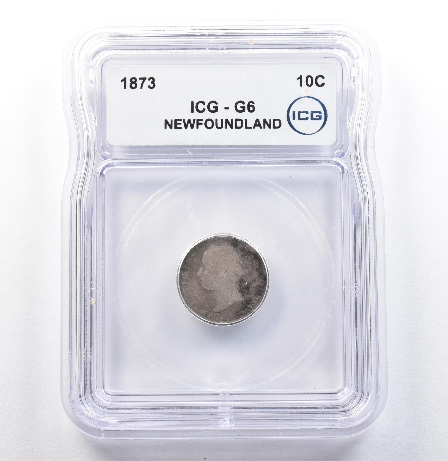 1873 Newfoundland 10 Cents G6 ICG *9889