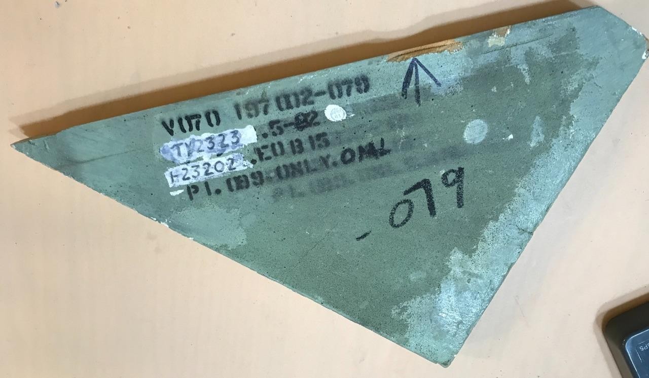 NASA Space Shuttle Fit Check Tile, Challenger 099 Only Unique Upper Elevons