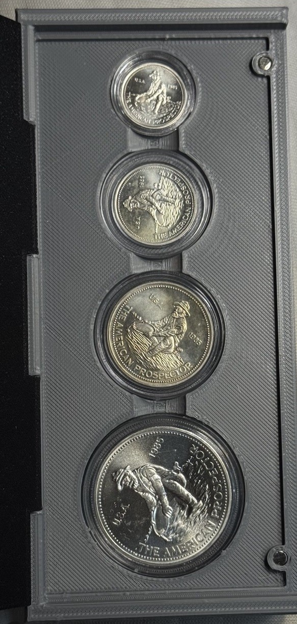 1985 Engelhard  Case Lot 1/10oz 1/2oz ,1/4 Oz ,1 Oz Fine Silver .999 Pure #