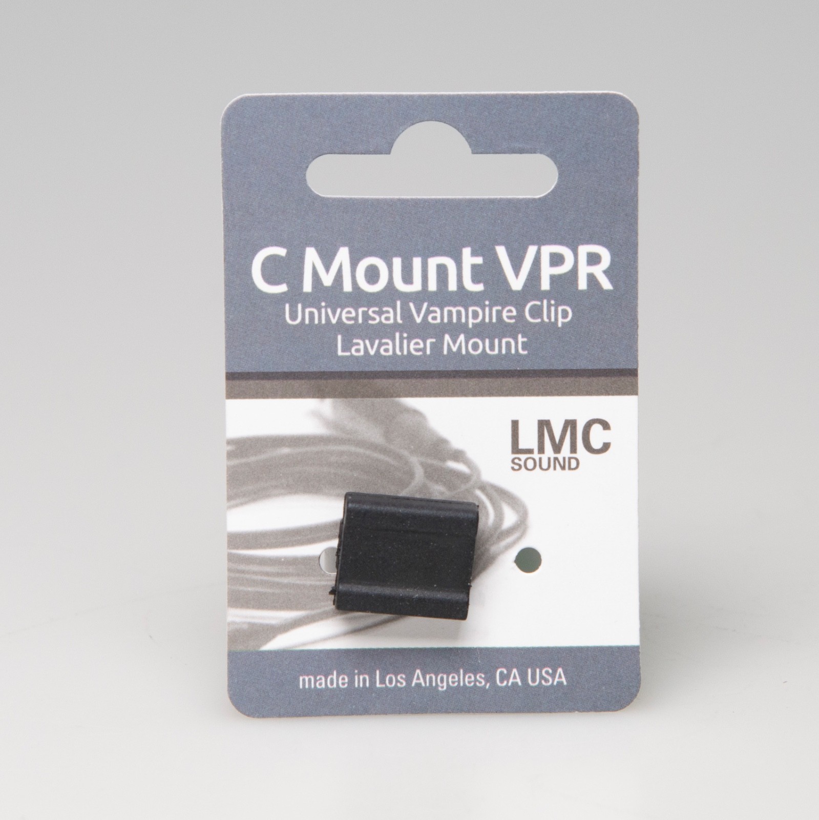 LMC Sound CMTVPRBK C Mount Vampire Clip Universal Lavalier Mount