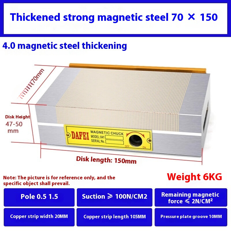 Suction Disk Wire Cut Disk Magnetic Table Flat Disk Grinder Permanent Magnetic