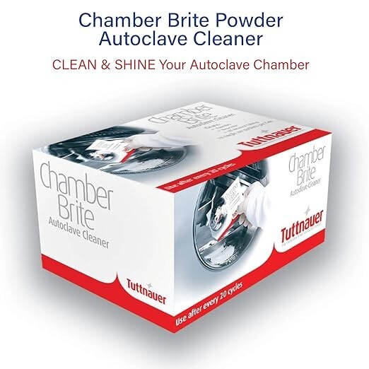 Tuttnauer TU-CB0010 Chamber Brite Powdered Autoclave Cleaner (10/Pk) FRESH