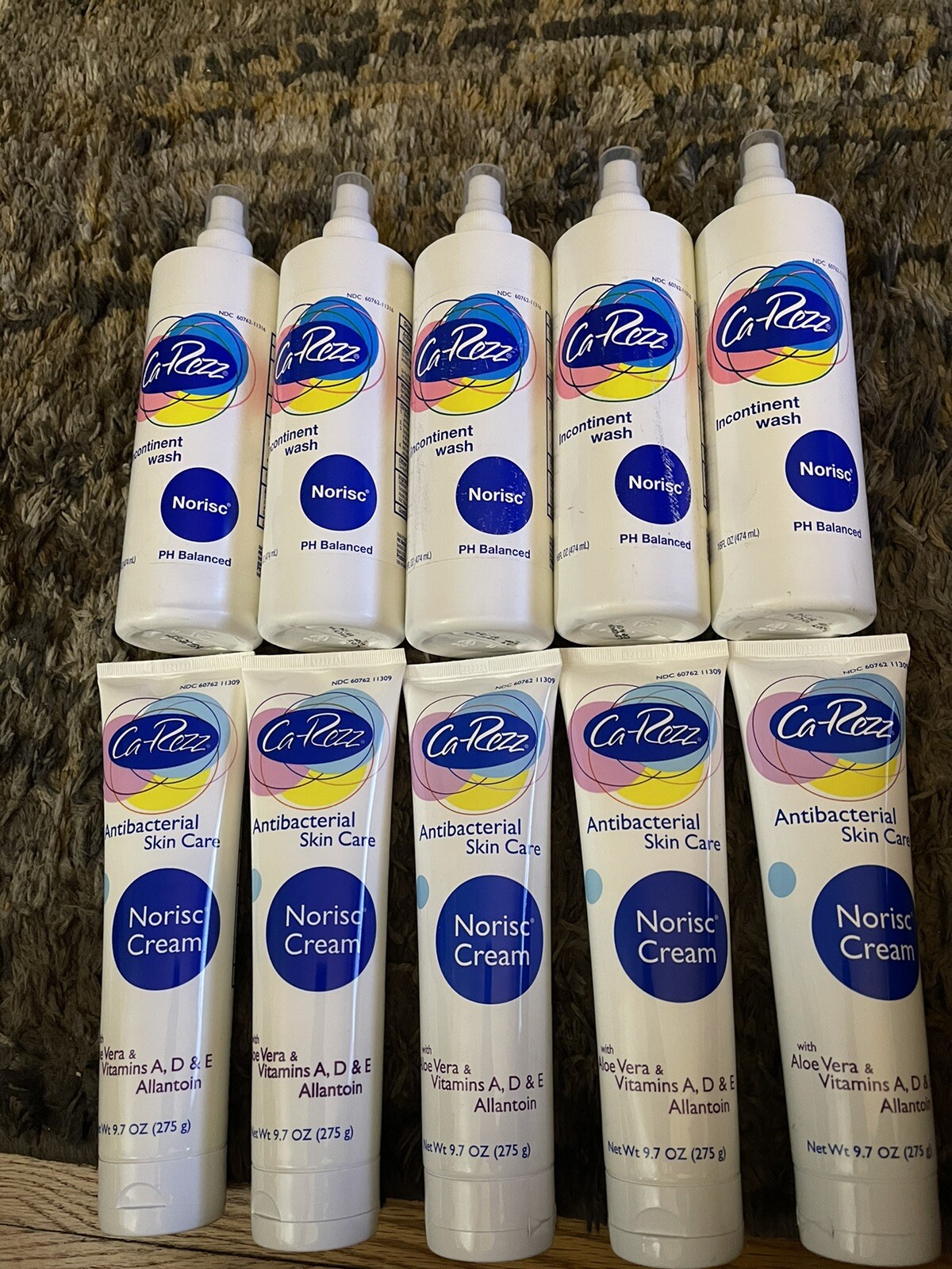 Ca-rezz Lot of skin care and incontinent wash