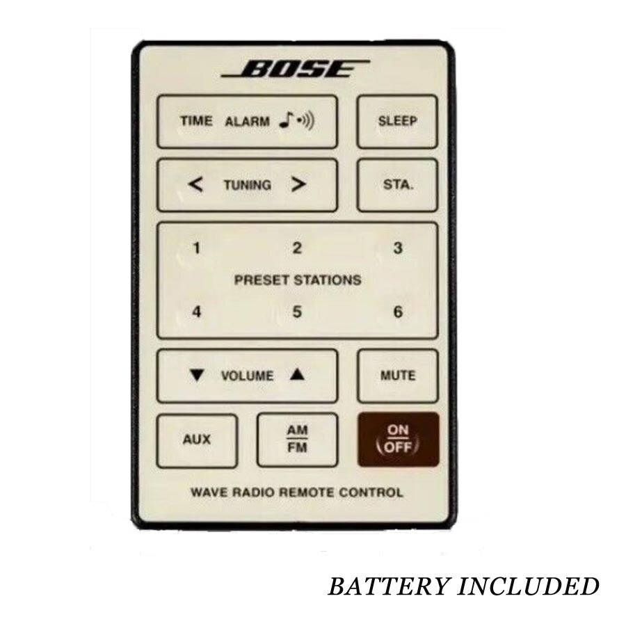 New Bose Wave Radio AWR1-1W AWR1-1G AWR131 AWR113 Remote Control + Battery