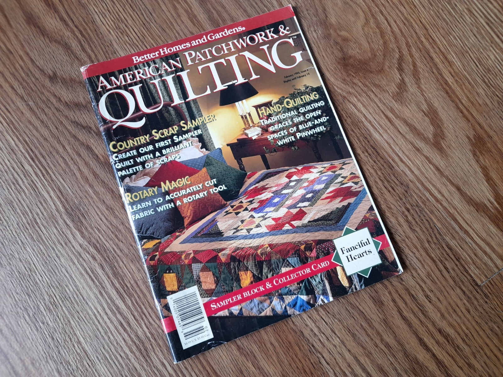 American Patchwork and Quilting Patterns Magazine Vintage Issue 6 February 1994