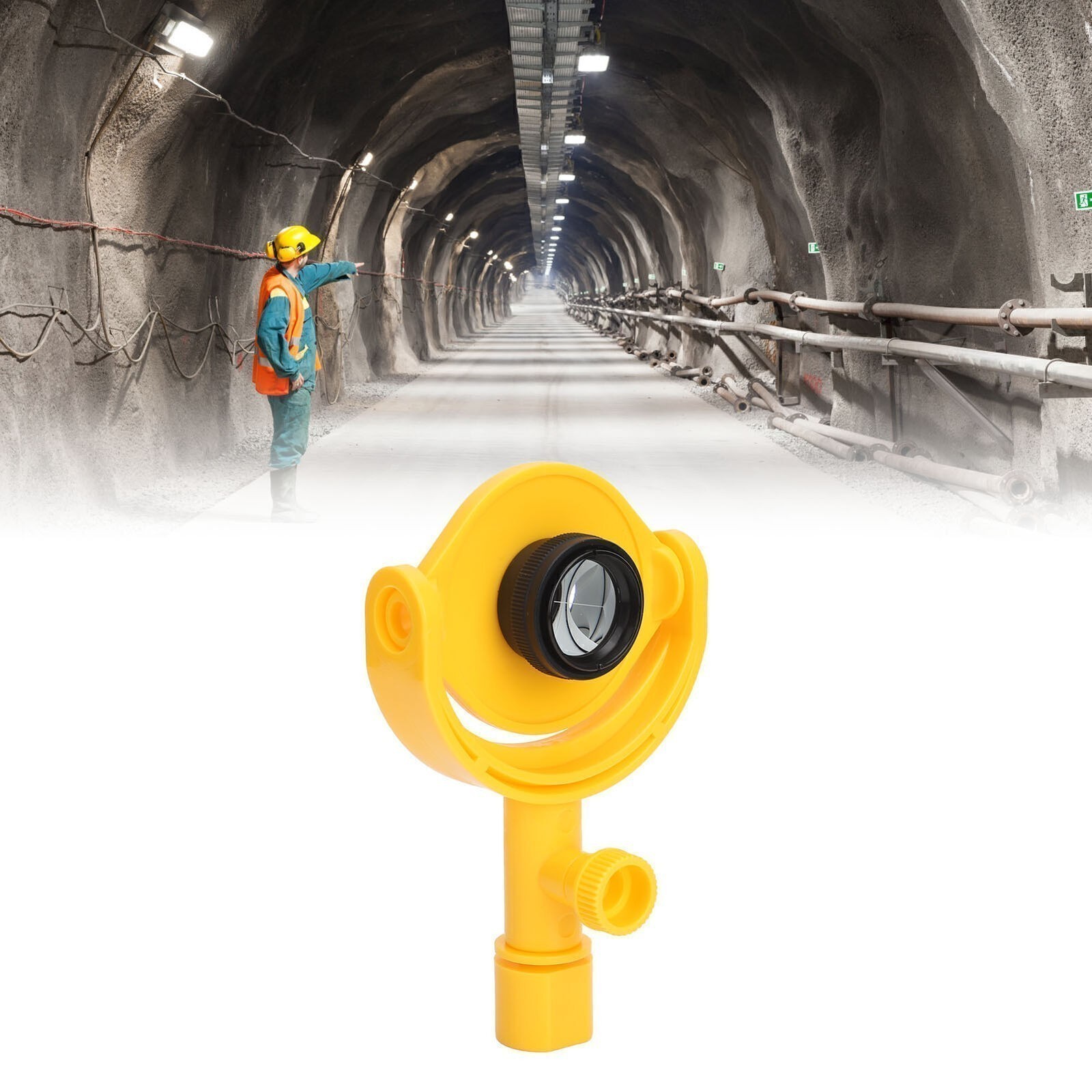 Single Tilt Prism ABS Plastic Land Surveying Tunnel Road Monitor Total Station