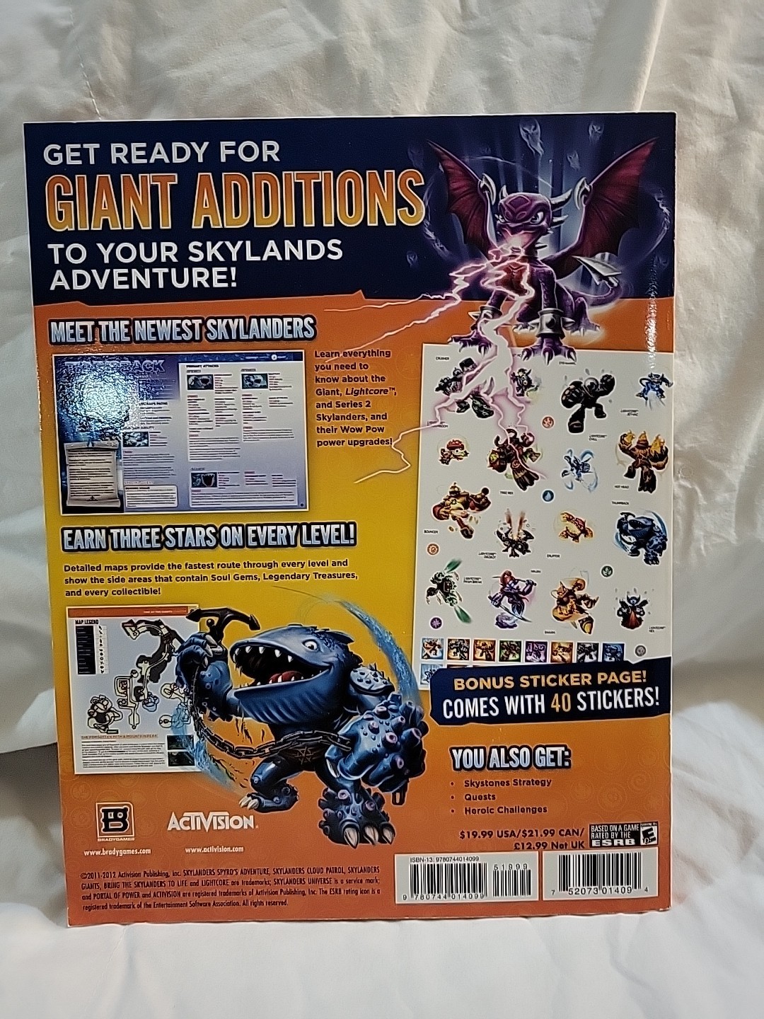 Skylanders Giants BradyGames Official Strategy Guide Paperback 2012