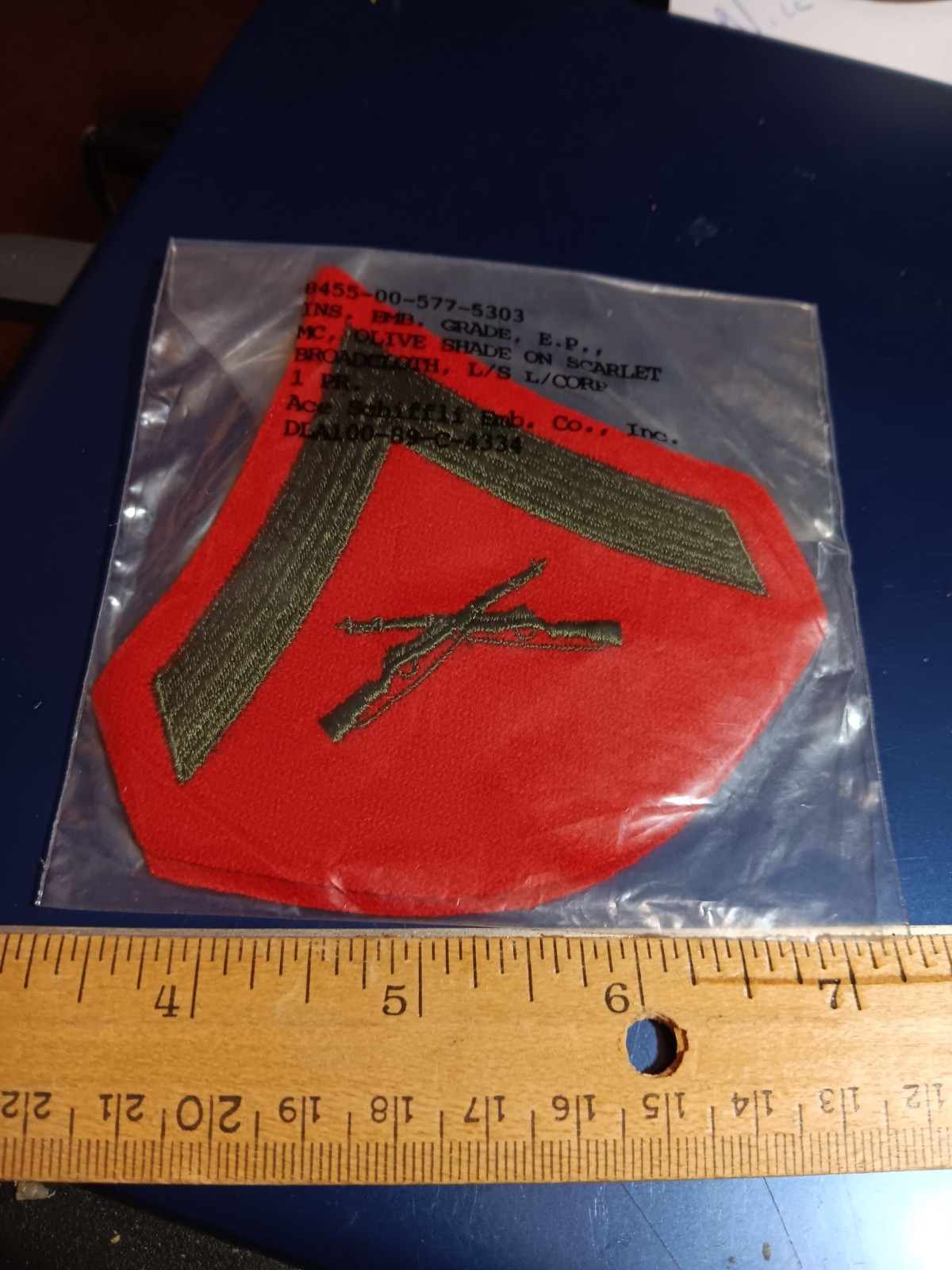 US Marine Corps - Lance Corporal Chevrons  - for male Alphas (22-1868)