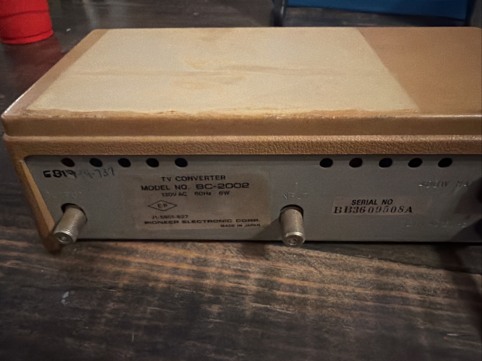 Pioneer TV Converter Model No. BC-2002 Untested For Parts or Repair AS IS