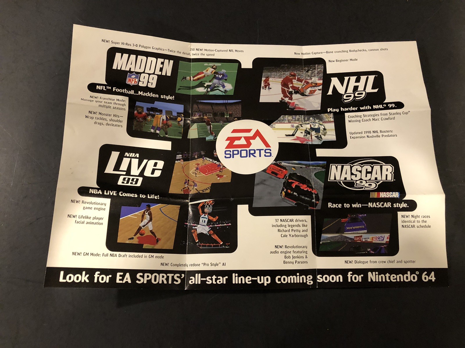 Nintendo 64 N64 EA Sports Electronic Arts Insert