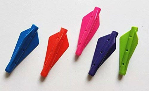 50pcs Arrow Feather TPE one-Piece Quickfletch Twister Vanes for 7mm Arrow Shaft