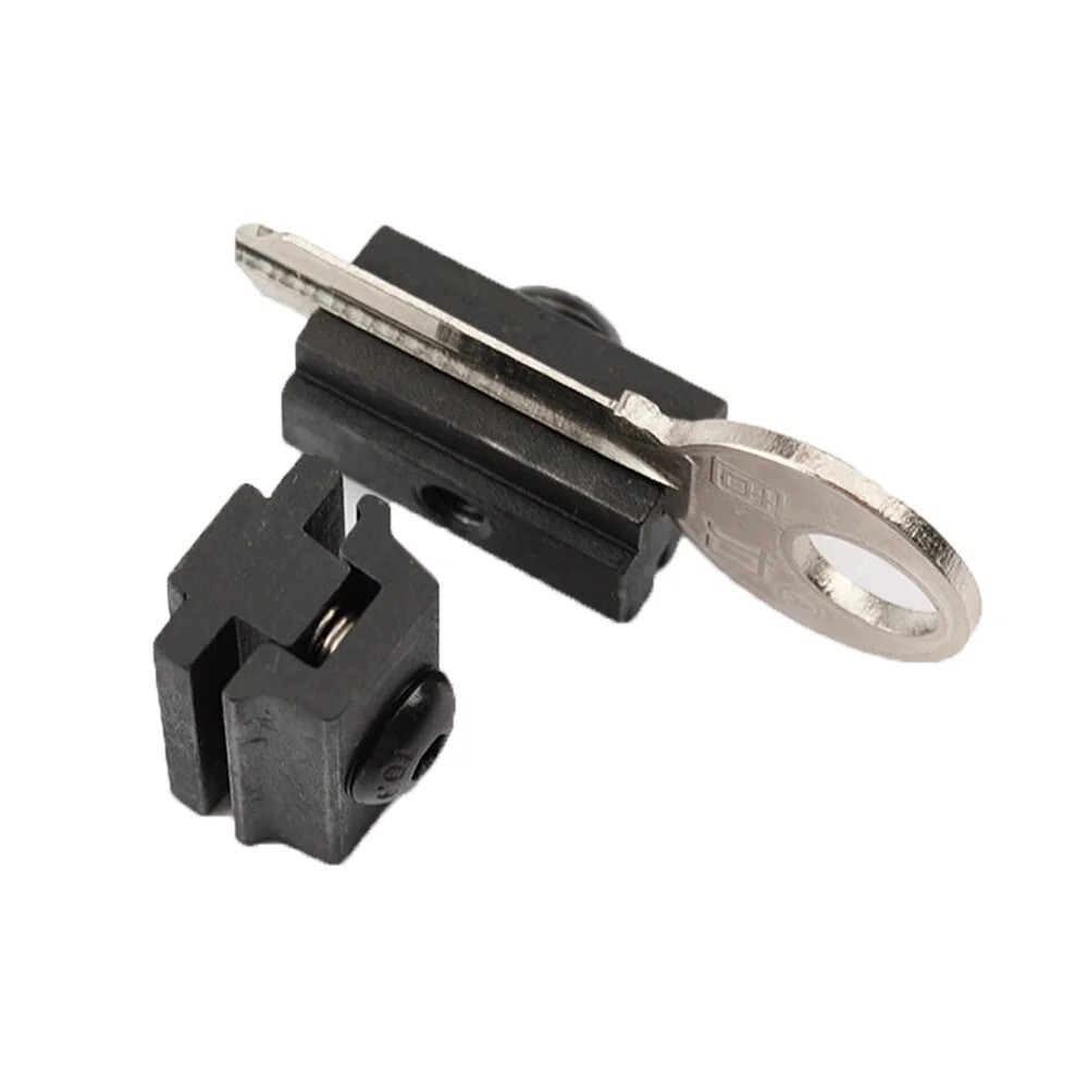 2Pcs Key Clamp Vertical Fixture Auxiliary Tooth Opening Locksmith Double-side @