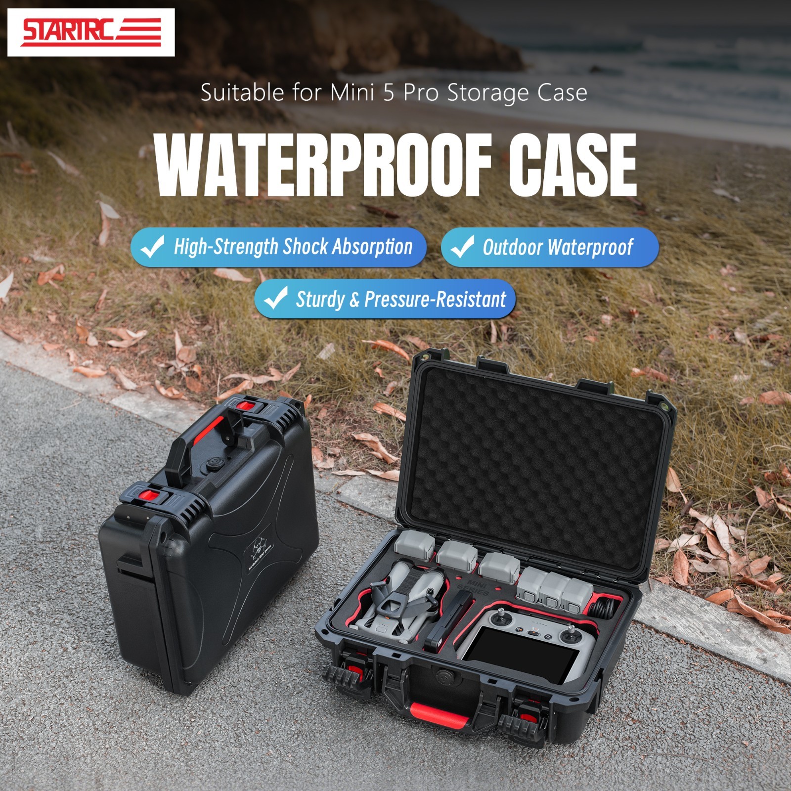 Carrying Case for DJI Mini 5 Pro Drop-Resistant & Pressure-Resistant Storage Box