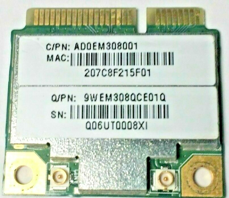 OEM Quanta Microsystems EM308 b/g/n PCIe Half Realtek RTL8191SE 9WEM308QCE01Q 80