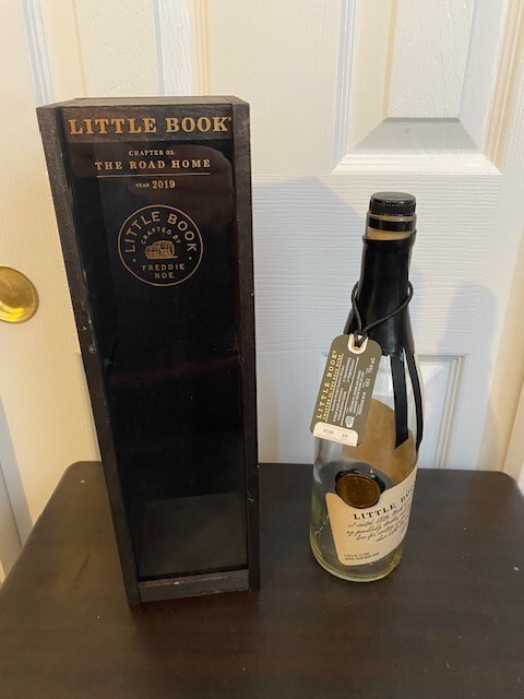 Freddie Noe Little Book Whiskey Empty Bottle, Tag, Box Unrinsed Limited  Edition